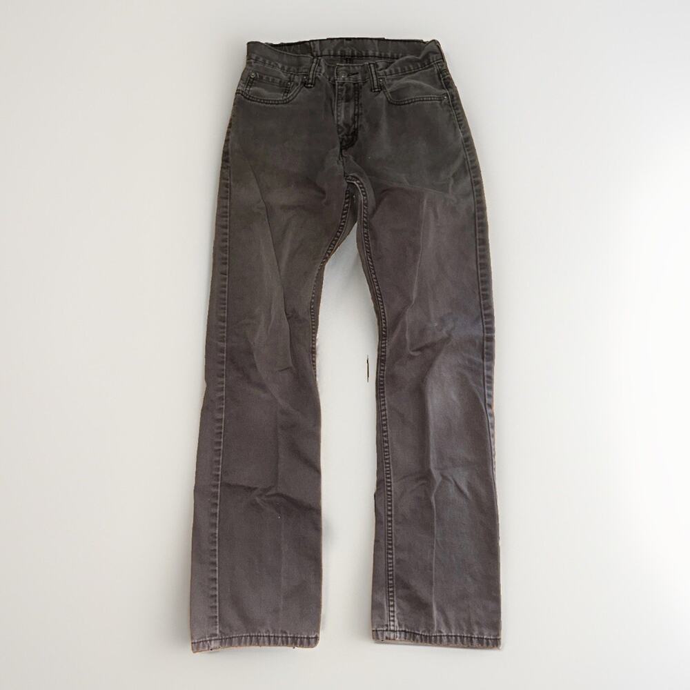 Levi’s 514 White Tab 28x31 Grey Pants Minimal Preppy Western USA